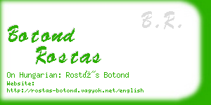 botond rostas business card